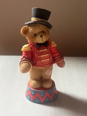 1995 Cherished Teddies Ringmaster Bear Figurine with Top Hat